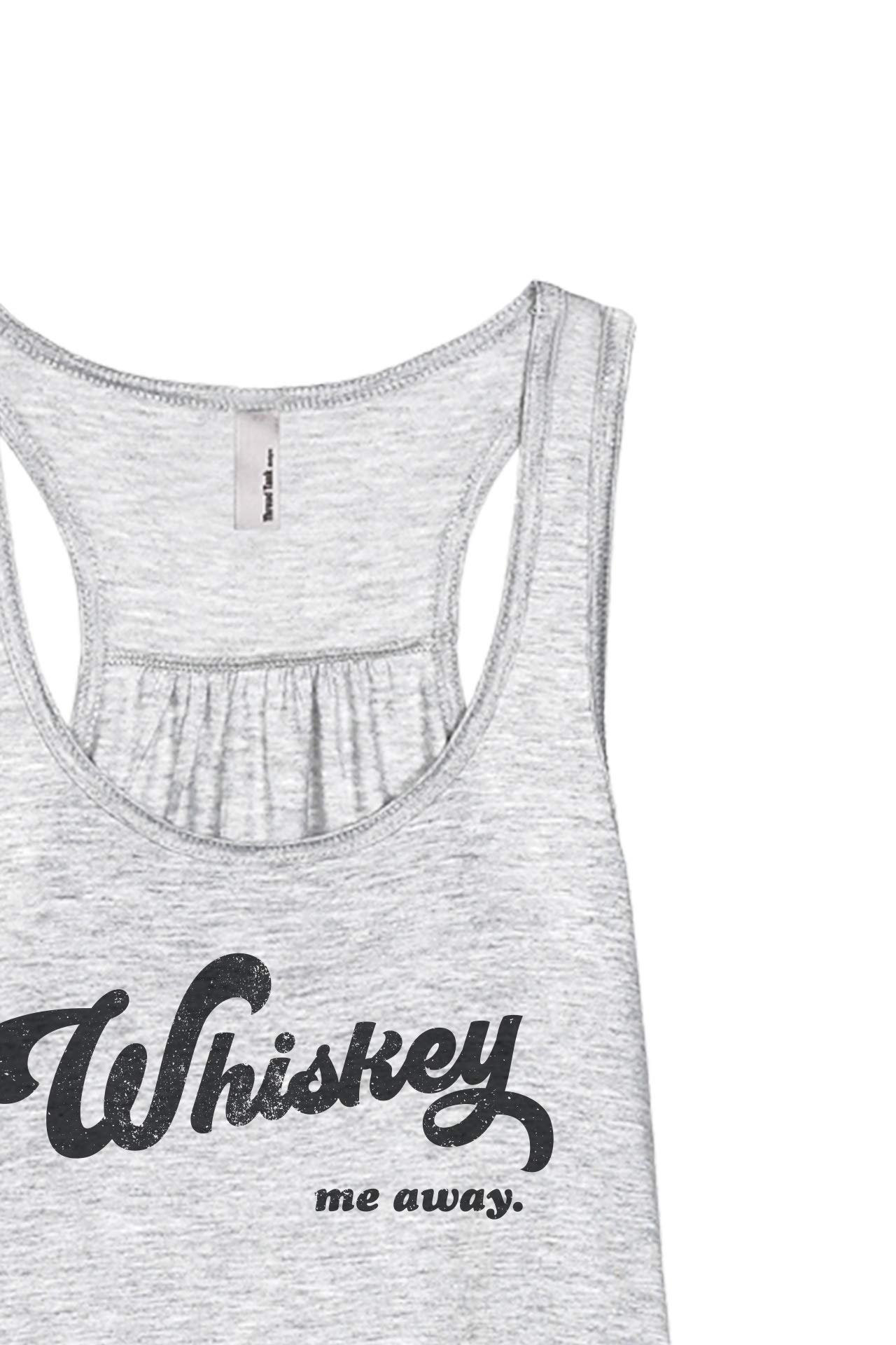 Whiskey Me Away Women's Sleeveless Flowy Racerback Tank Top - Summer Casual Wear, Beach Cover Up, Yoga & Lounge Outfit