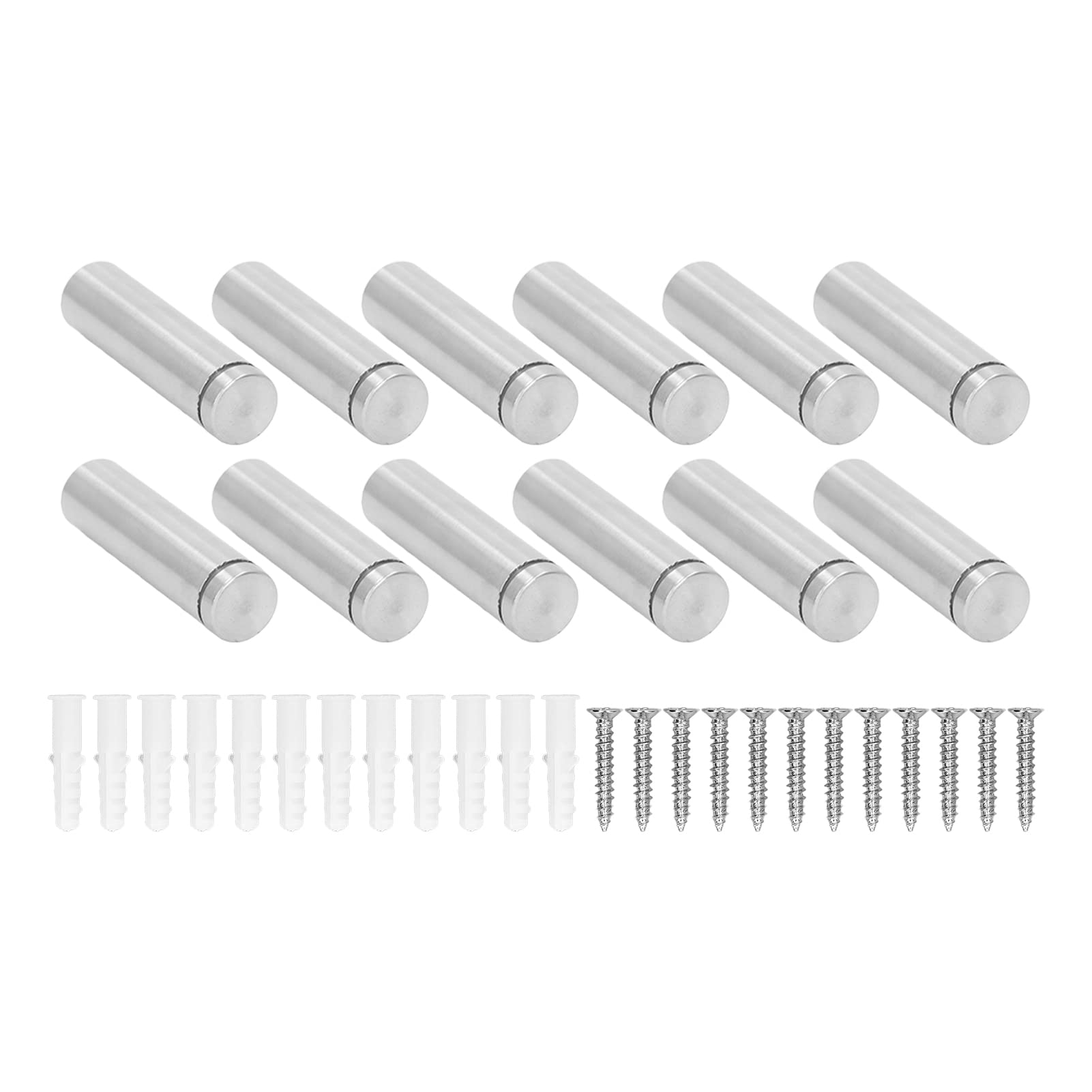 Zerodis Wall Mount Screws - Rustproof Stainless Steel Standoff Screws for Easy Hardware Installation | Perfect for Home Shelves, Picture Frames & TV Mounting