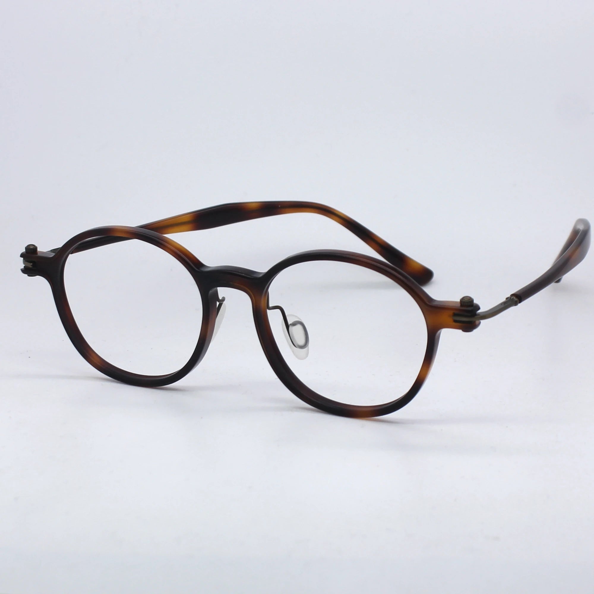 Unisex Black Titanium Acetate Eyeglasses - Oval Round Full Rim Frame 65883 | Perfect for Work, Reading & Fashion Accessory