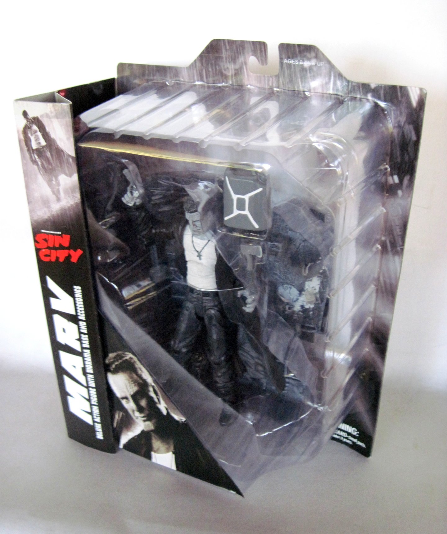 Diamond Select Toys Sin City Select: Marv 7-Inch Action Figure - Highly Detailed Collectible for Comic Book Fans & Movie Enthusiasts - Perfect for Display, Gifts, and Comic Conventions