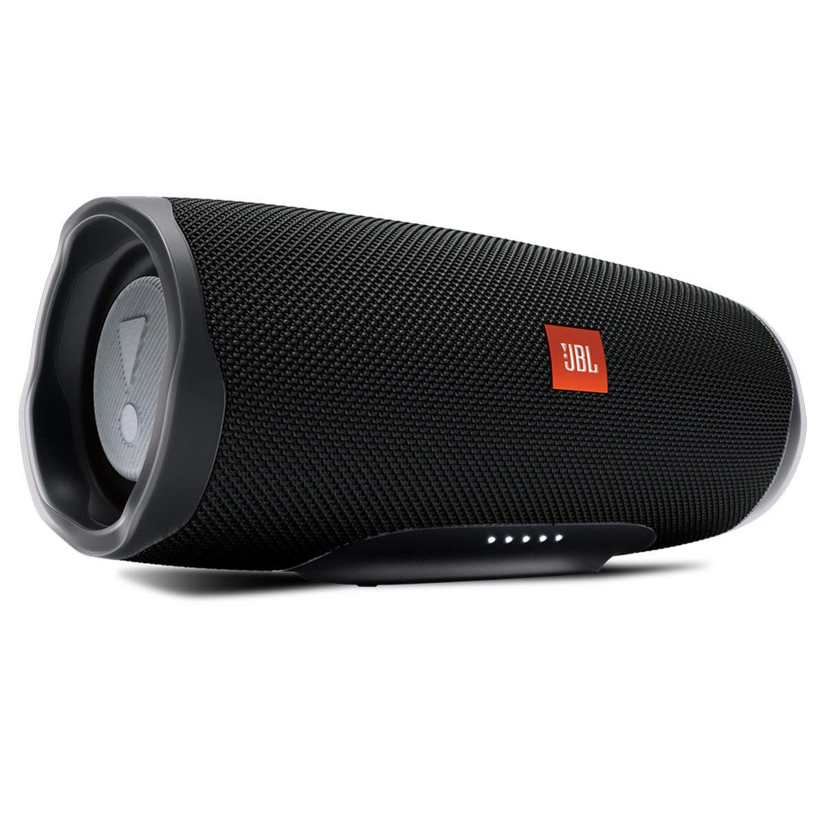 JBL Charge 4 Portable Waterproof Wireless Bluetooth Speaker with 20-Hour Battery - Black (Renewed) - Perfect for Pool Parties, Beach Outings & Outdoor Adventures