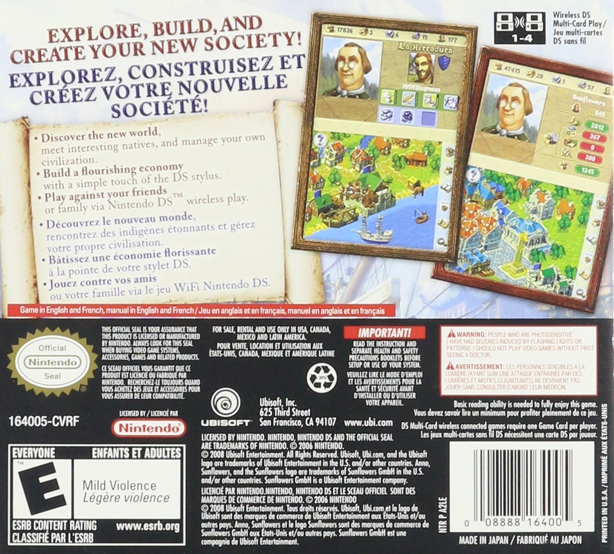 Anno 1701: Dawn of Discovery - Nintendo DS Game | Historical Strategy Simulation | Perfect for Travel & Commute Gaming