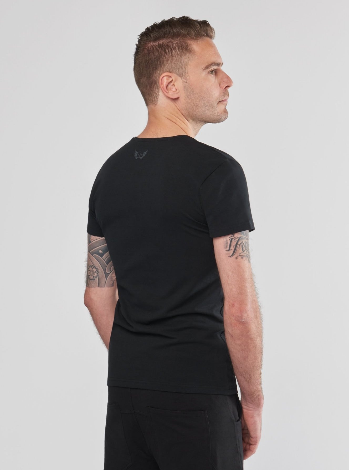 Renegade Guru Moksha Zen T-Shirt - Urban Black | Spiritual Yoga & Meditation Apparel for Mindful Living