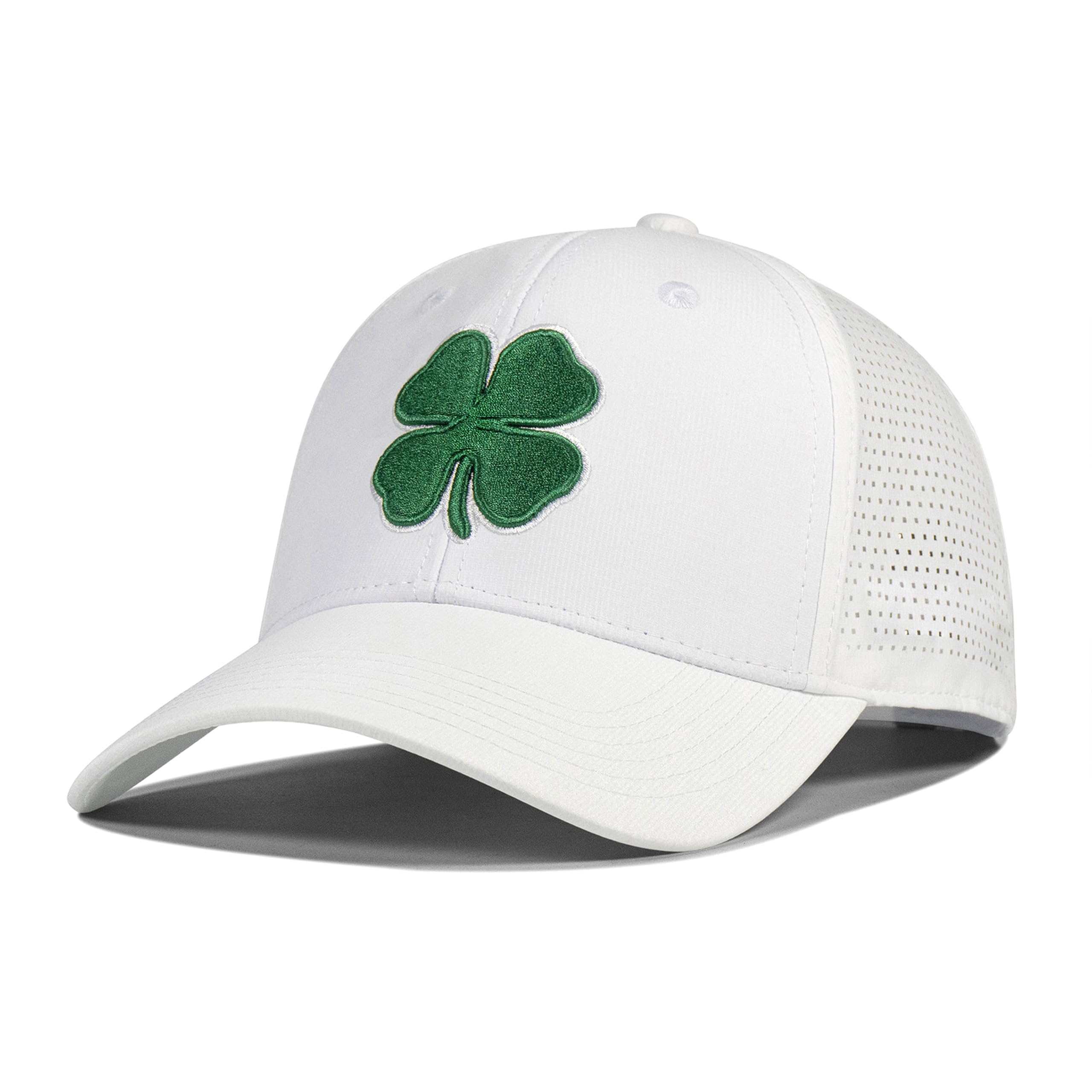 Stylish Unisex Clover Hats for Men & Women - Black 4-Leaf Lucky Golf & Baseball Cap - Perfect for Golfing, Outdoor Sports & Casual Wear