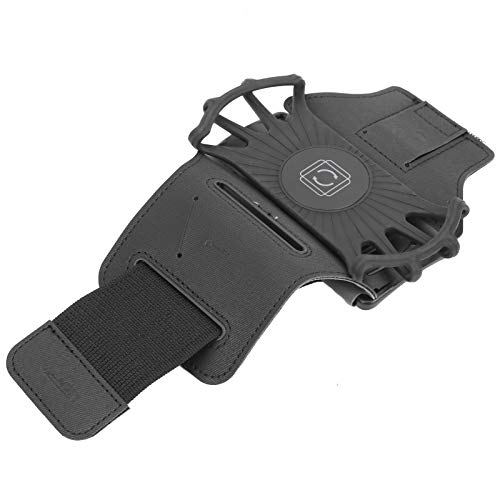 Dreify Sports Wristband Phone Holder - Sweatproof & Non-Slip Running Armband, 360° Rotatable Shockproof Silicone Case for Jogging, Hiking & Outdoor Activities | Perfect for iPhone & Android Phones