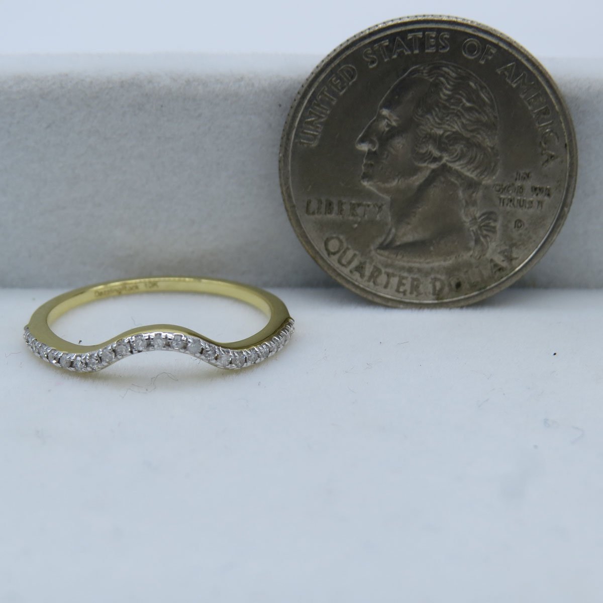 0.15 CTTW Round White Diamond Wedding Ring Enhancer Guard Band for Women - Solid Gold Dazzlingrock Collection | Perfect for Bridal, Anniversary & Special Occasions