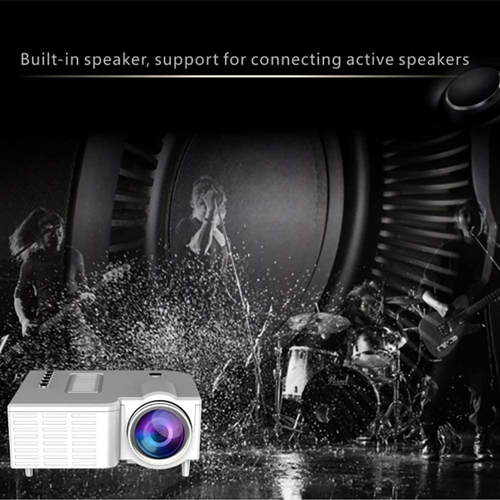 RYMMKOP Mini Projector - HD LED Portable Projector for Movies, Gaming & Home Theater with Built-in Speaker, Efficient Cooling & Coated Lens | Perfect for Indoor, Outdoor & Travel Entertainment