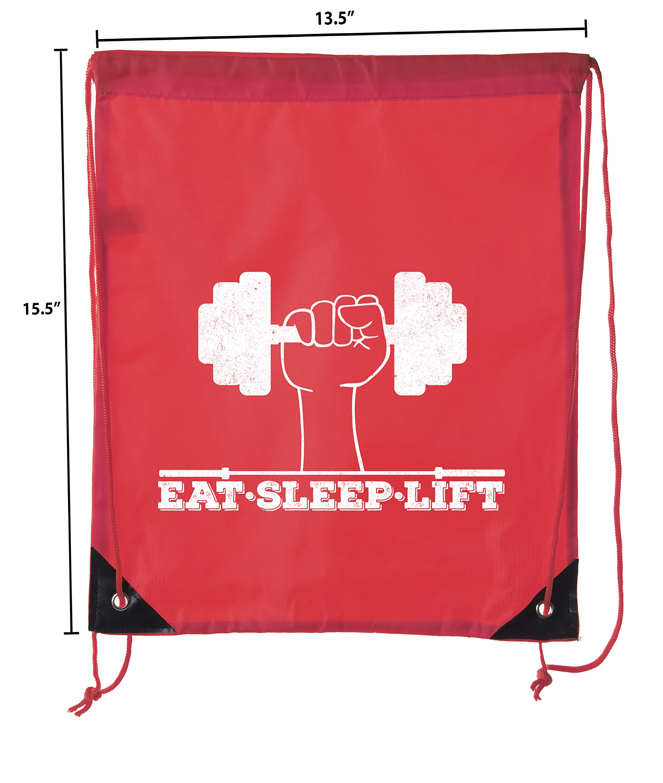 Motivational Gym Drawstring Backpacks - Inspirational Fitness Quote Bags for Workouts & Training | Perfect for Gym, Running, Yoga & Sports