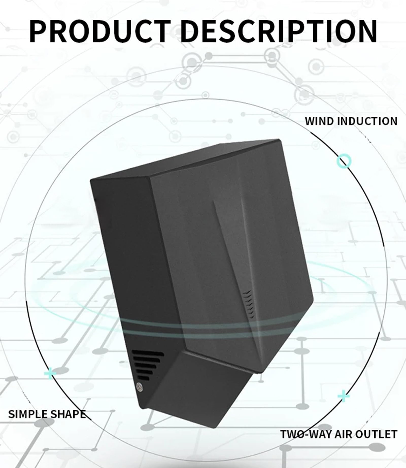 High-Speed Automatic Hand Dryer - Commercial Electric Wall Mounted Hand Dryer for Restrooms, Bathrooms, Offices & Restrooms - Heavy Duty & Energy Efficient - Perfect for High Traffic Areas Like Malls, Airports & Public Spaces - White