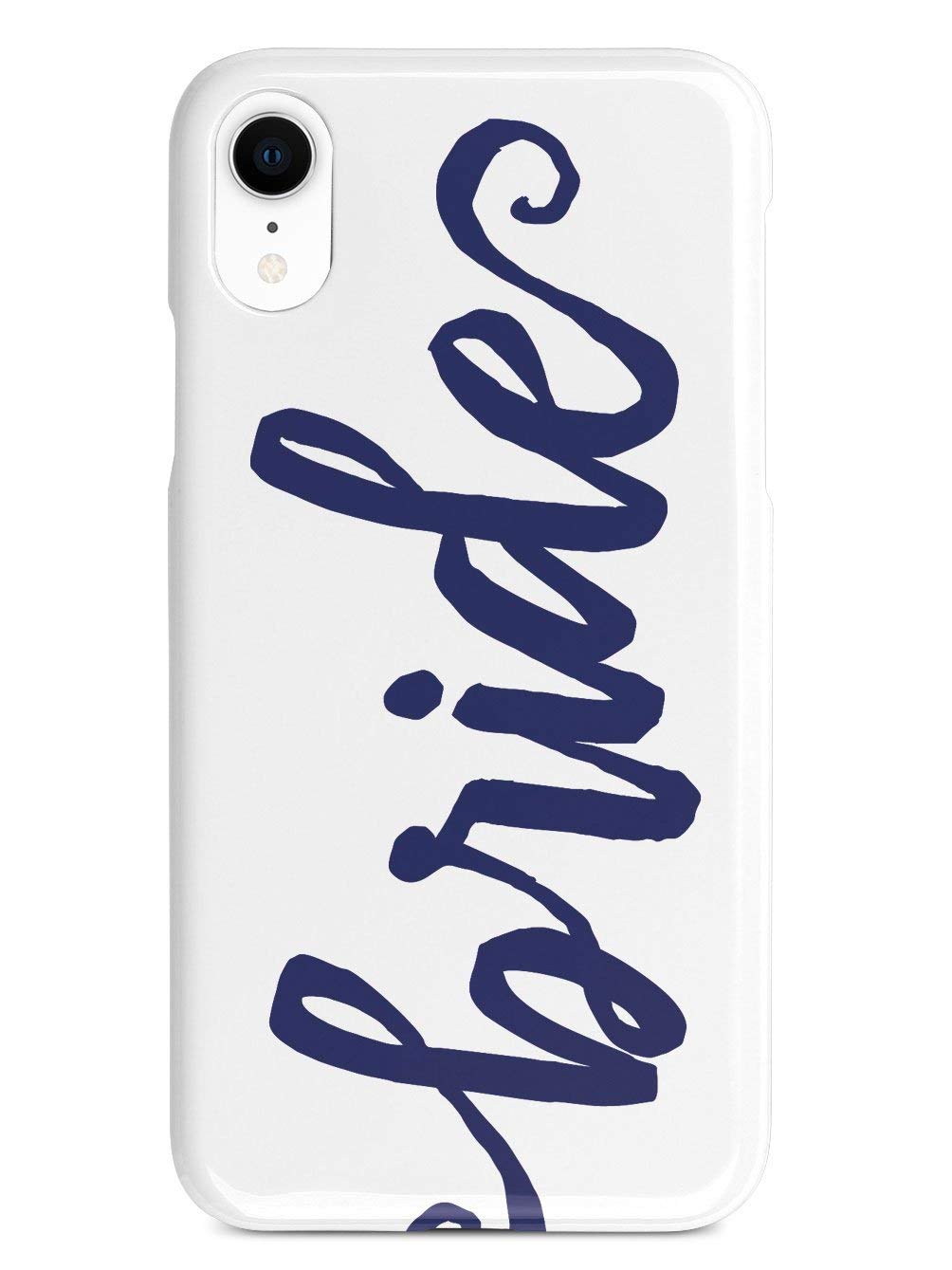 **3D Textured Protective Phone Case for Apple iPhone XR - Navy Blue - Inspired Bride Design - Shockproof & Scratch-Resistant Cover - Perfect for Weddings, Parties & Everyday Use**