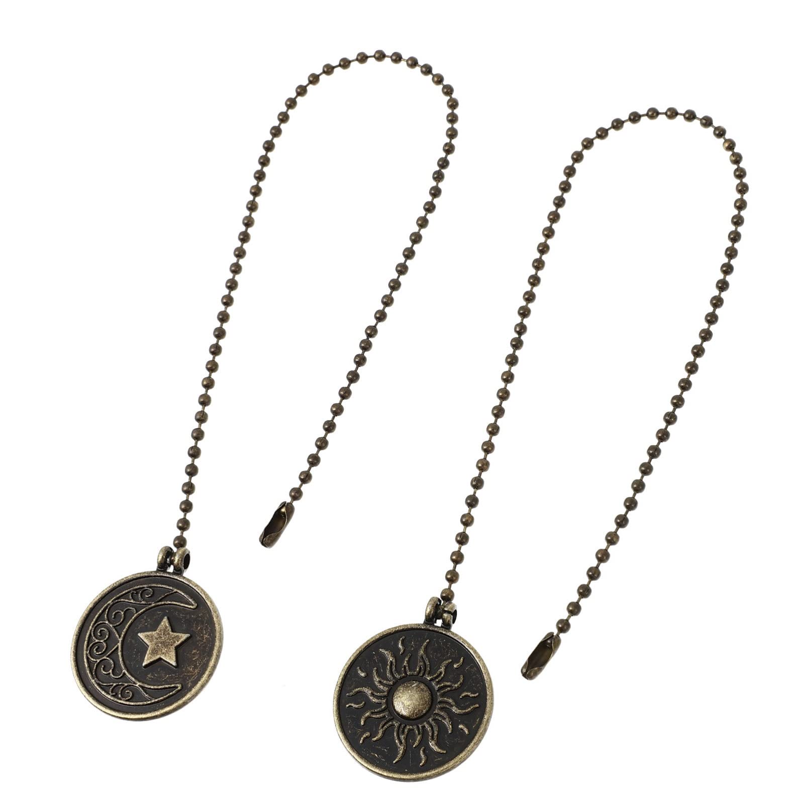 OSALADI Bronze Pull Chain Ceiling Fan String - Decorative Fan Chain Extender Replacement - Vintage Style Ceiling Fan Accessory - Perfect for Living Room, Bedroom & Porch Fan Upgrade