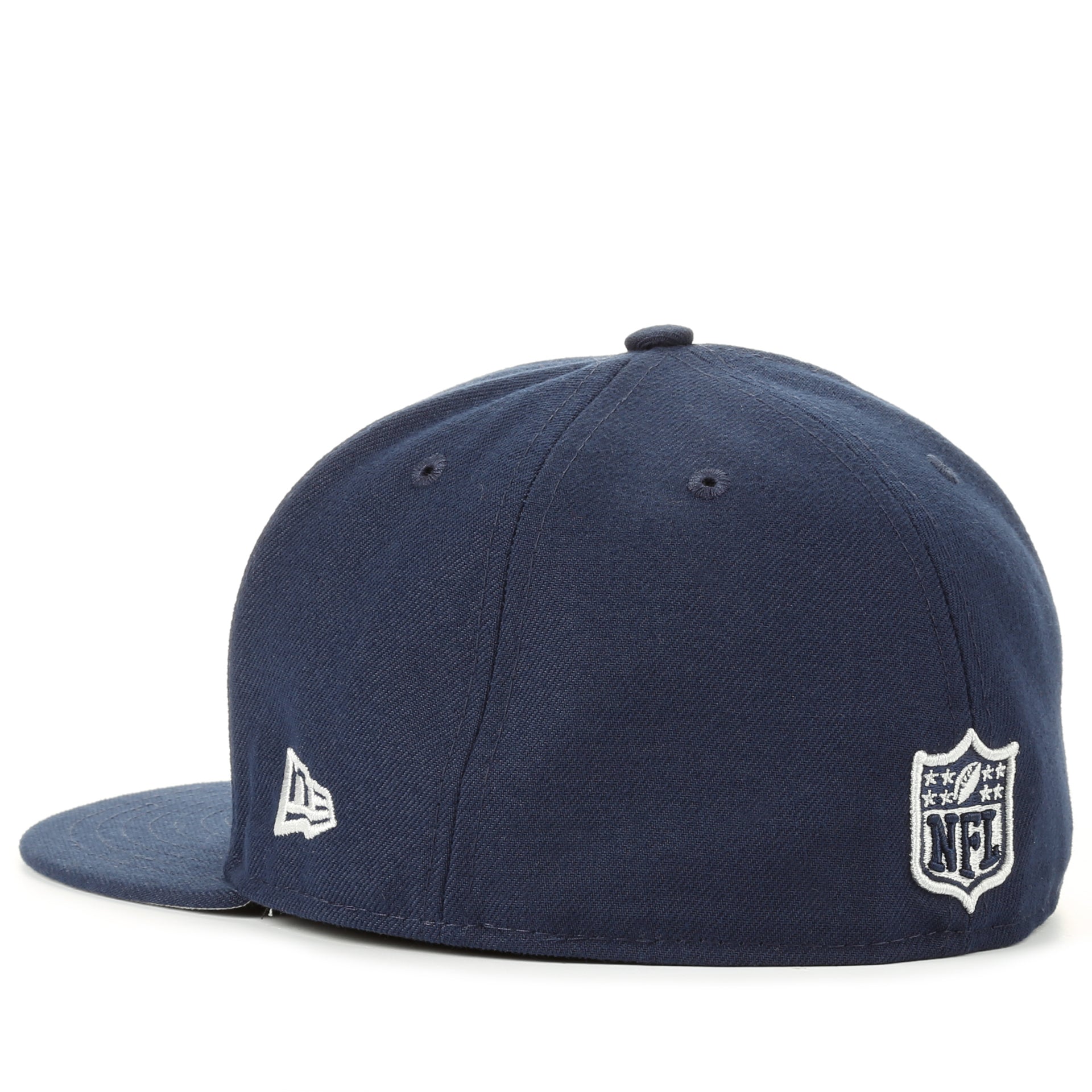 New Era 59Fifty Leather Fitted Baseball Cap - Dallas Cowboys Navy Blue Snapback Hat for Men - Perfect for Game Day, Sports Events & Casual Wear