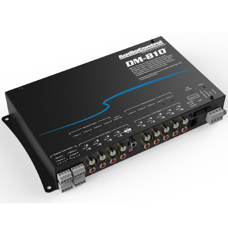 AudioControl DM 810 Digital Signal Processor - 8 Inputs & 10 Outputs DSP for Car Audio & Home Theater Systems | Professional Sound Tuning & Equalization
