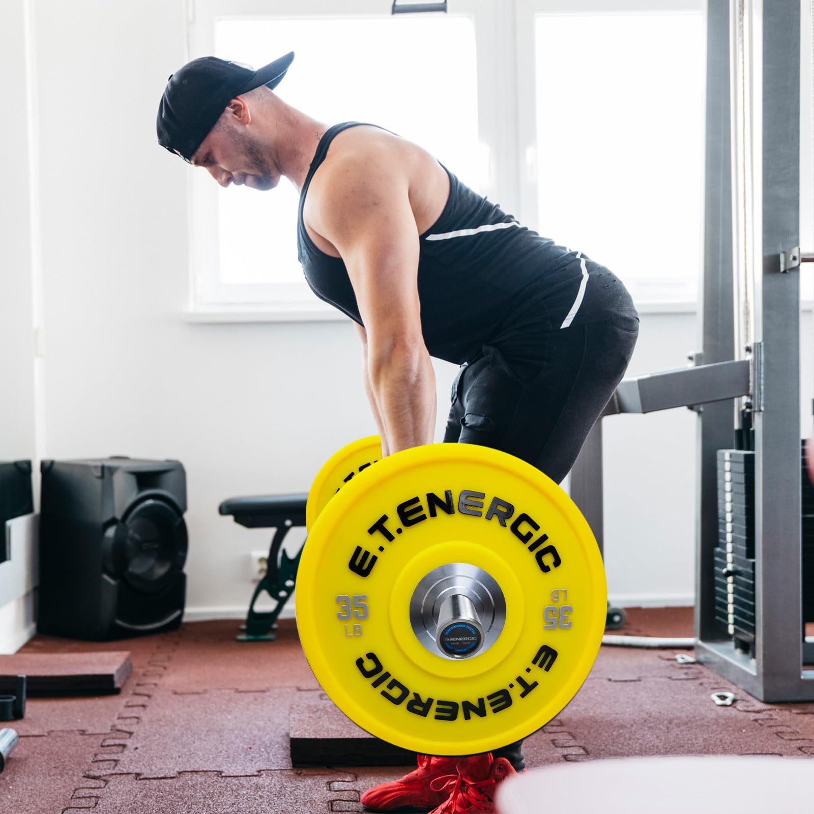 10LB-55LB Odorless Olympic Bumper Plates with 2