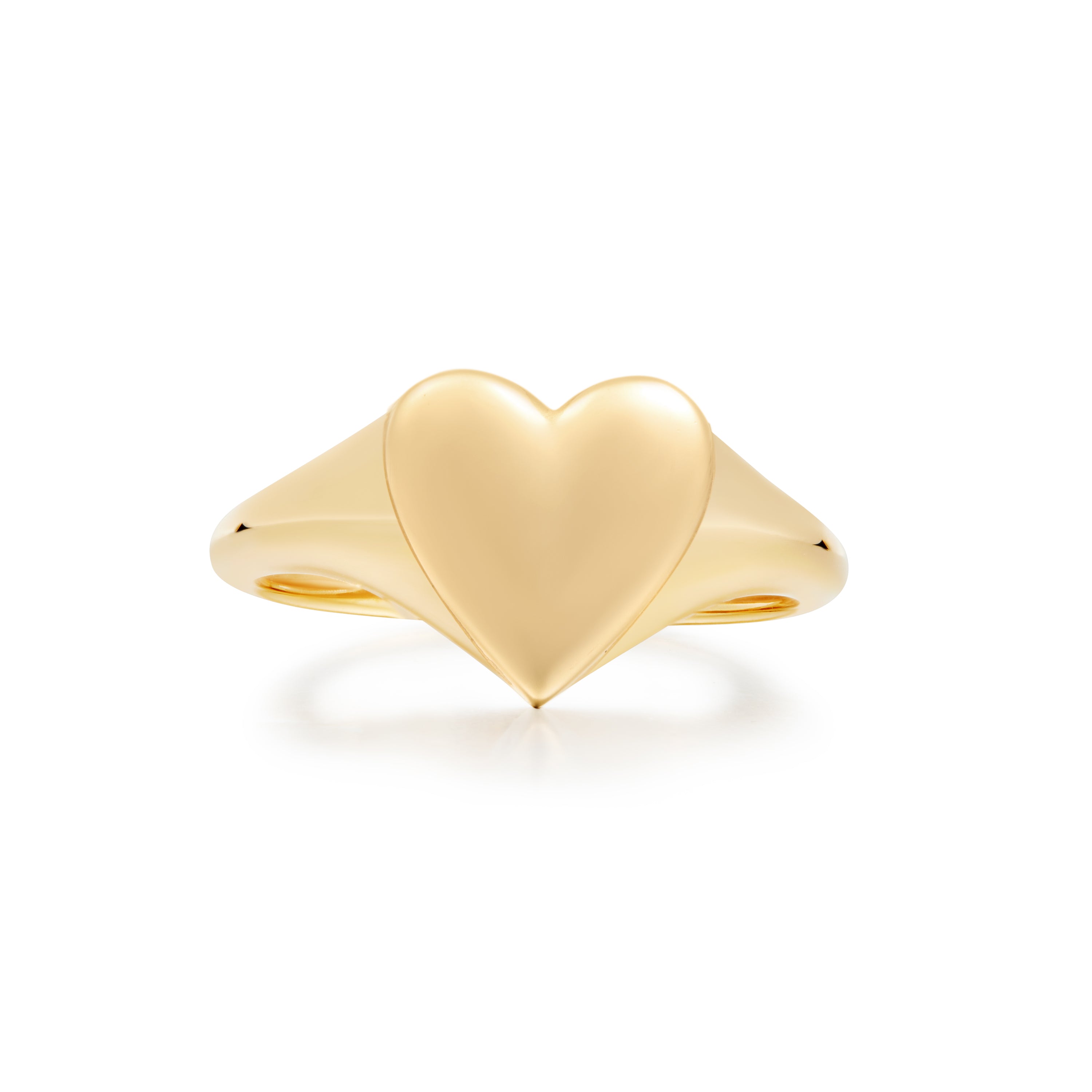 14K Gold Love Signet Ring for Women - Elegant Engraved Initial Ring, Perfect Gift for Anniversary, Valentine's Day & Everyday Wear