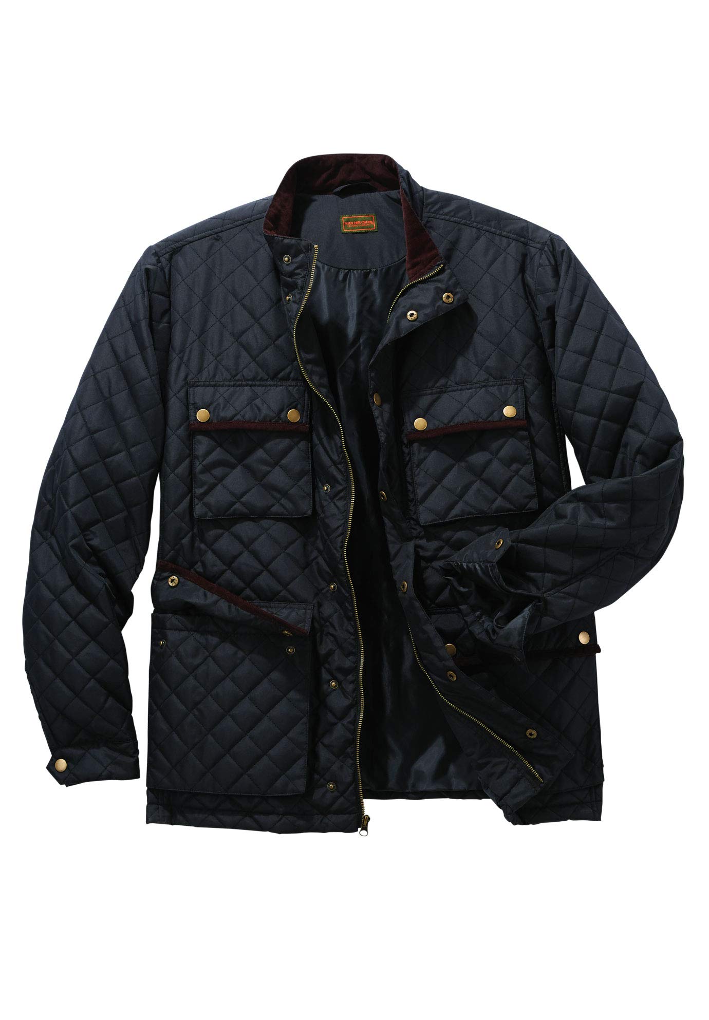 Boulder Creek by Kingsize Men's Big & Tall Quilted Jacket - Warm Winter Coat for Outdoor Activities & Casual Wear
