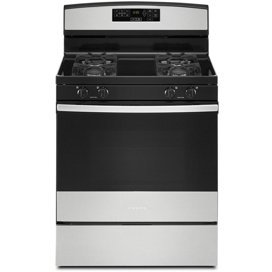 Amana 30 Inch Freestanding Gas Range - AGR6603SMS with 5 Sealed Burners & Convection Oven - Perfect for Home Kitchens & Cooking Enthusiasts