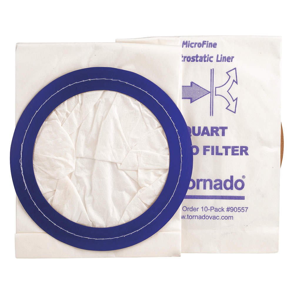 Tornado 90557 Vacuum Cleaner Bags - Compatible with Tornado Vacuums - 6 Pack - for Home, Office & Pet Hair Cleaning