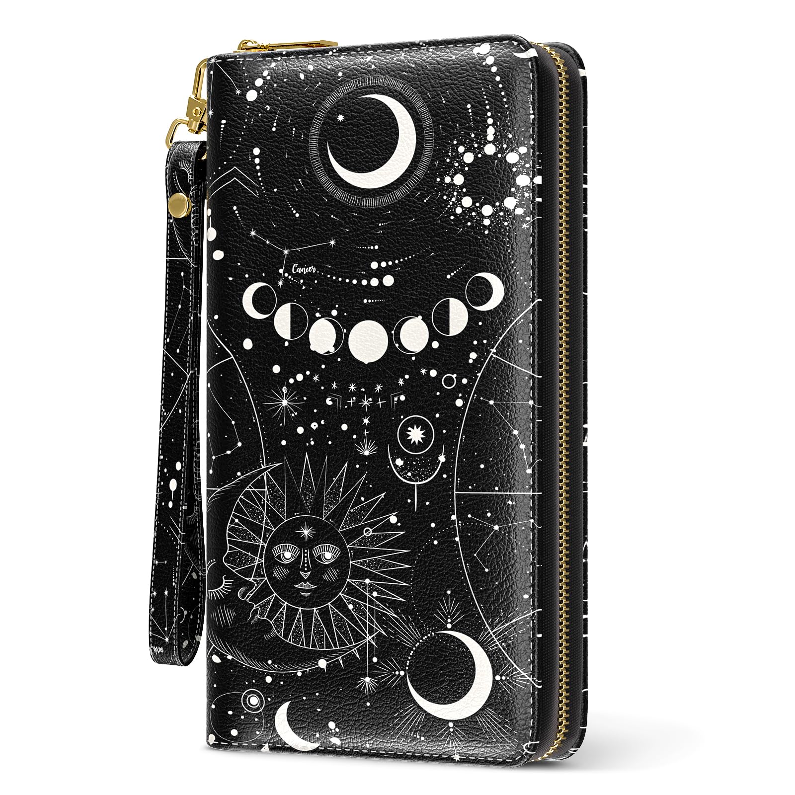 Nipichsha Women's RFID Blocking Wristlet Wallet - Large Card Clutch Purse with Phone Holder | Stylish Ladies Wallet for Everyday Use, Travel & Shopping