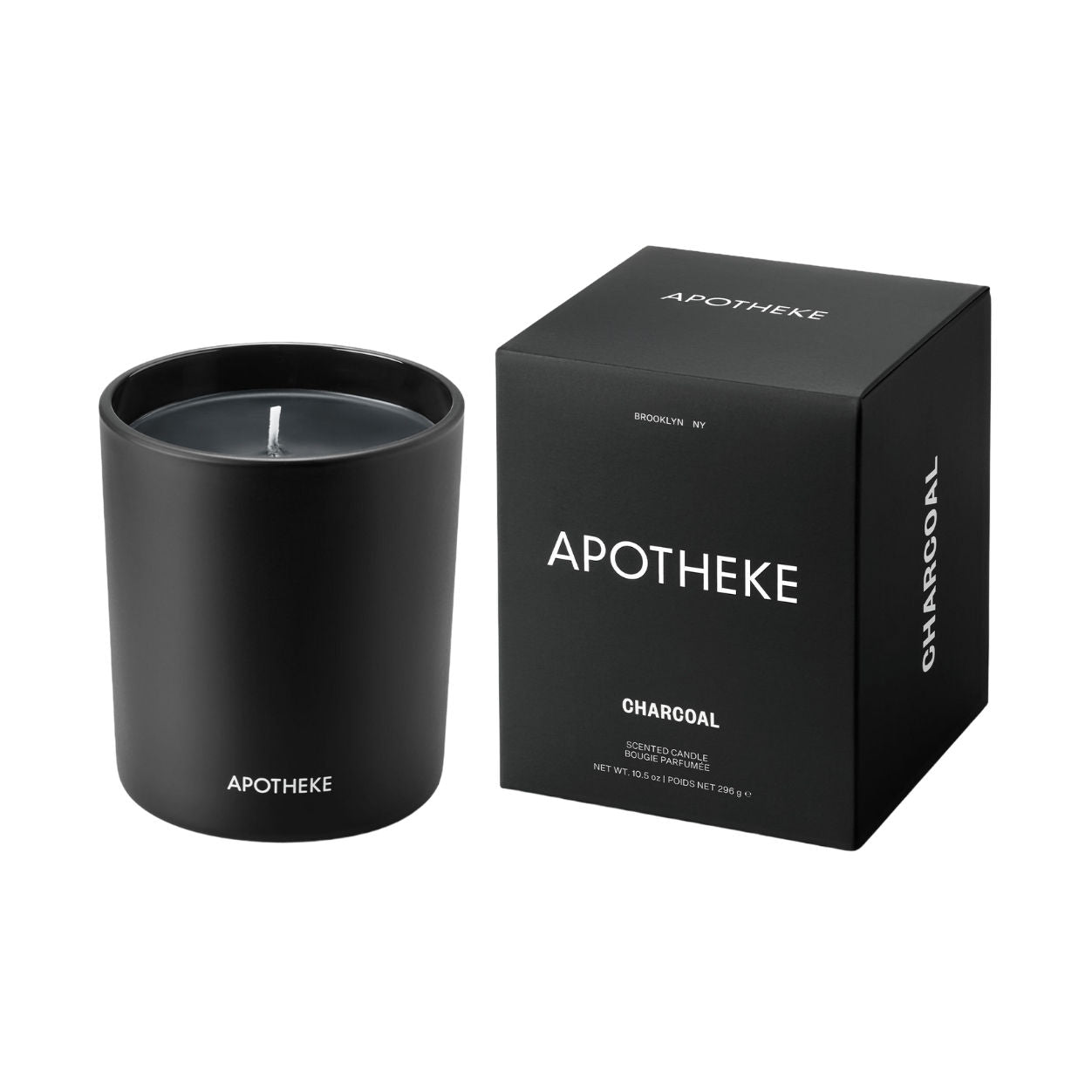 Premium Charcoal Scented Candle - Classic Black Jar, Long-Lasting Fragrance for Home, Office & Relaxation - Perfect for Aromatherapy, Meditation & Romantic Ambiance