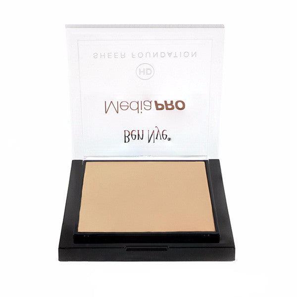 Ben Nye MediaPRO HD Sheer Foundation - Lightweight, Buildable Coverage for Flawless Skin | Professional Makeup for Photography, Film & Everyday Wear