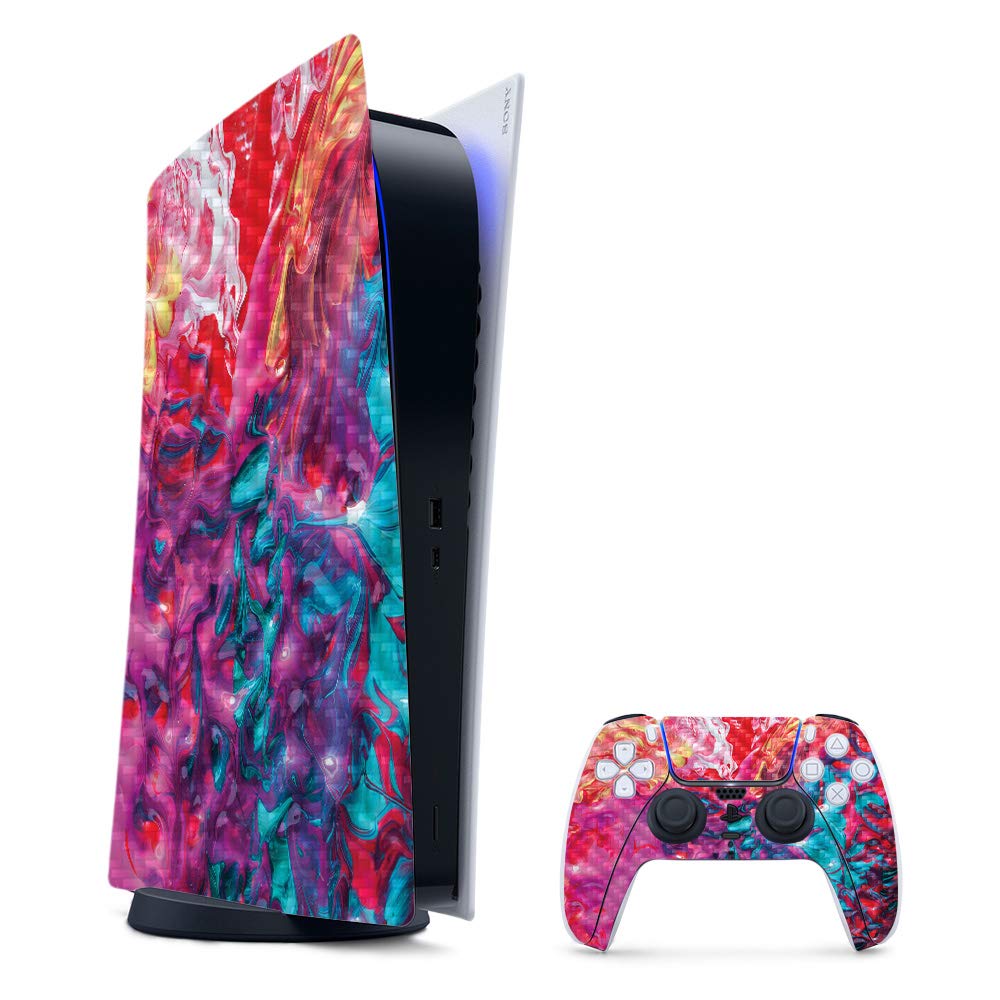 Carbon Fiber Skin for PS5 & Playstation 5 - Protective & Easy to Apply | Gaming Setup Upgrade