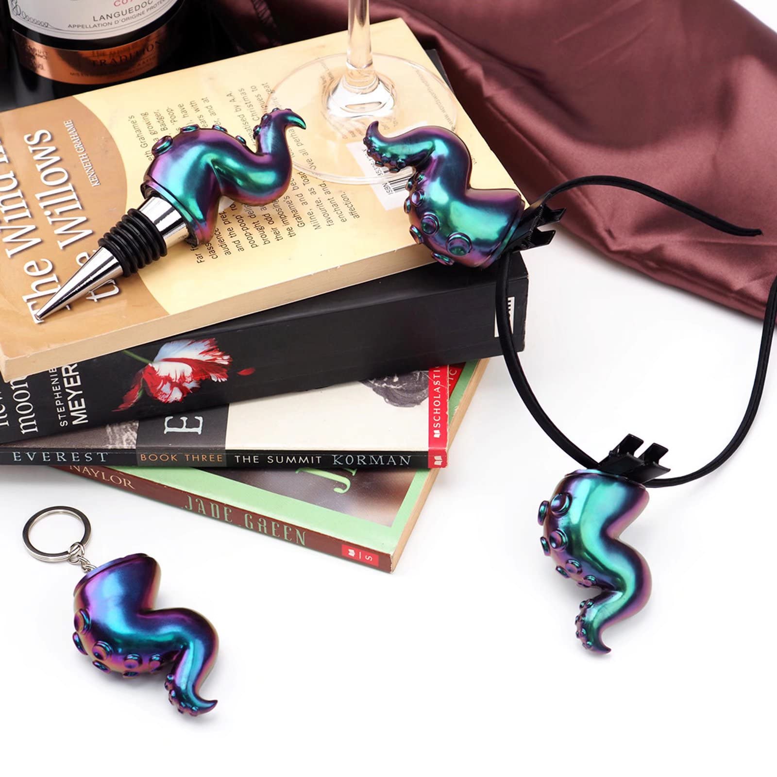 Octopus Tentacle Resin Molds - 2pcs Silicone Molds for DIY Hair Accessories, Hair Bands & Hairpins with 10-Tooth Comb - Perfect for Crafting Unique Halloween Costumes & Cosplay Accessories