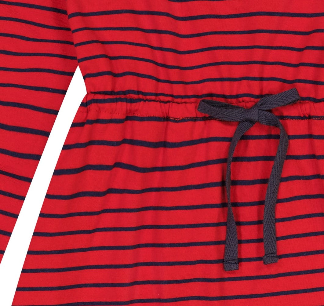 Lila Drawstring Dress - Red Stripe Navy Blue Casual Summer Dress for Women | Perfect for Beach, Vacation & Date Night Outfits