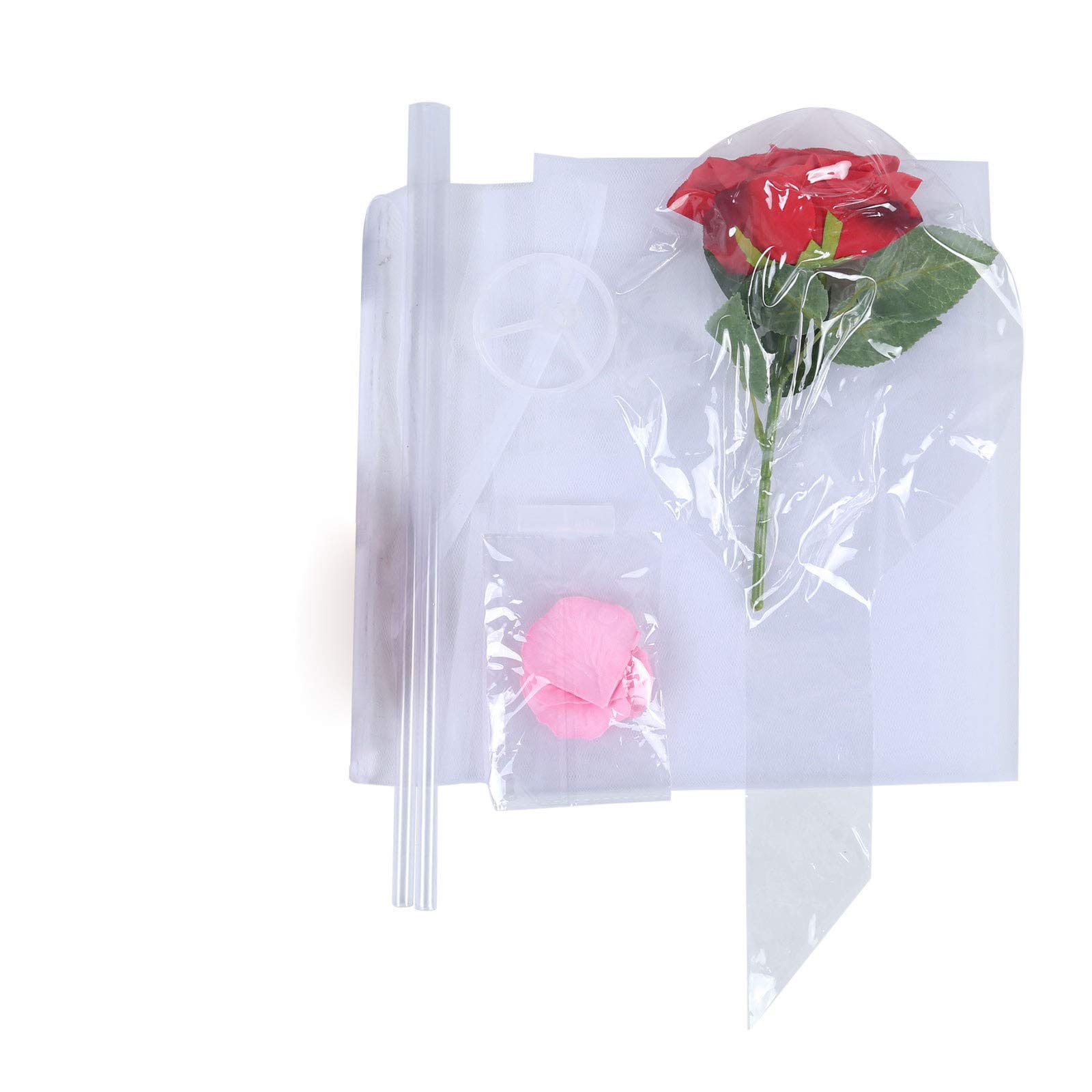 Luminous LED DIY Rose Bouquet - Valentine's Day Gifts, Home Decor, Artificial Flowers with Storage Container | Romantic Gift for Anniversary, Wedding, Birthday & Room Decoration
