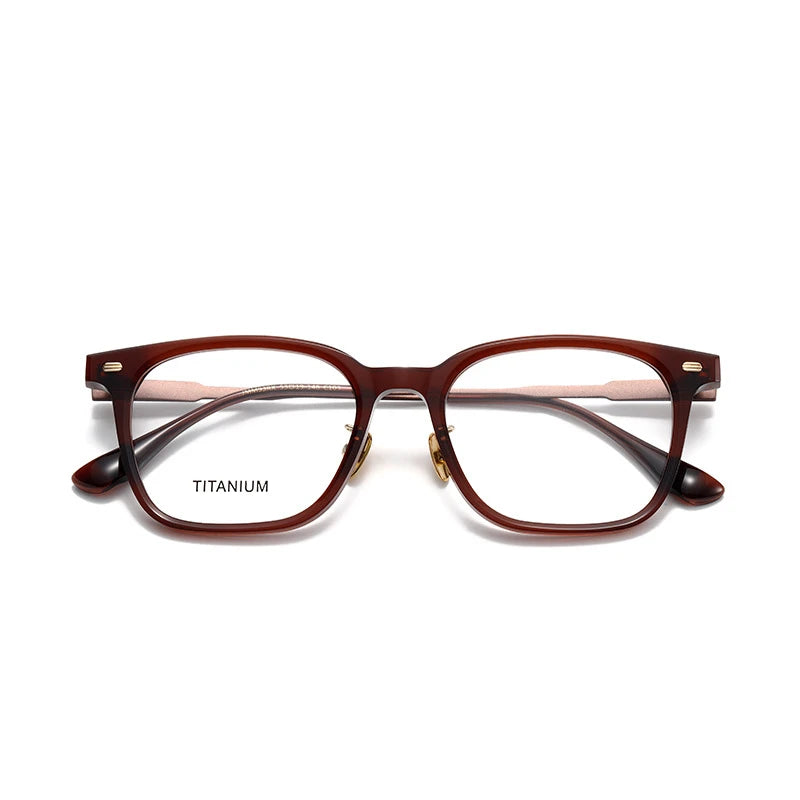 Aror Unisex Full Rim Square Acetate Eyeglasses 842193 - Stylish & Durable Frame for Men & Women - Perfect for Reading, Work, and Everyday Fashion
