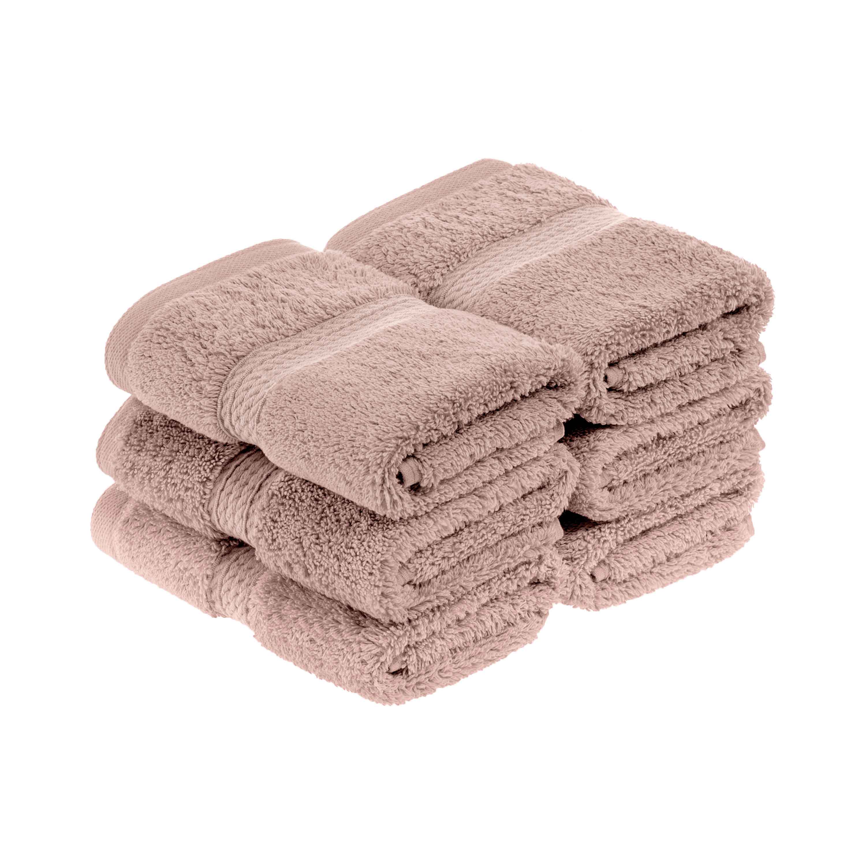 Premium 100% Egyptian Cotton Plush Heavyweight Luxury Bath Towel Set of 6 - Ultra Soft & Absorbent for Spa, Hotel & Home Use