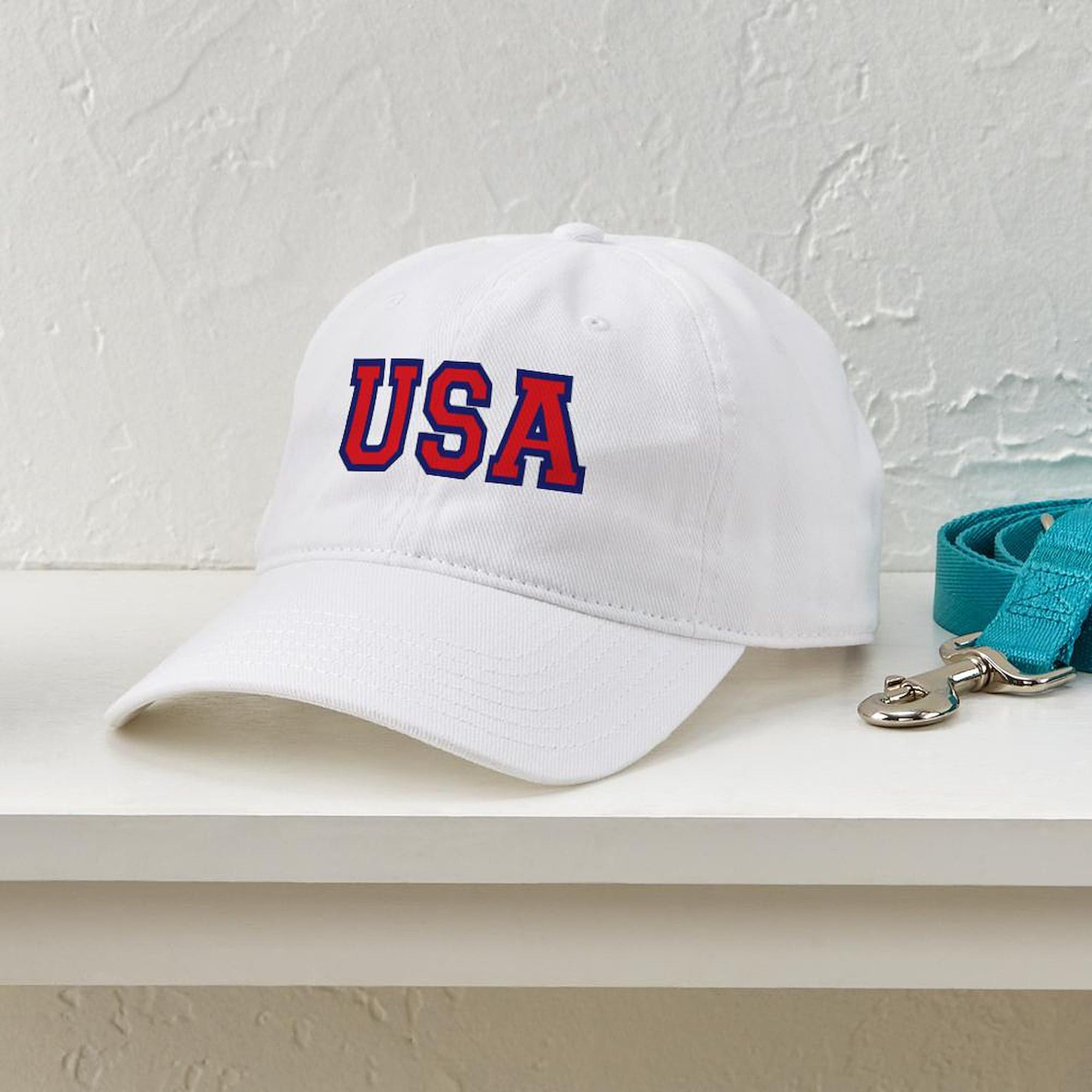 USA Logo Adjustable Baseball Cap for Men & Women - Casual Wear