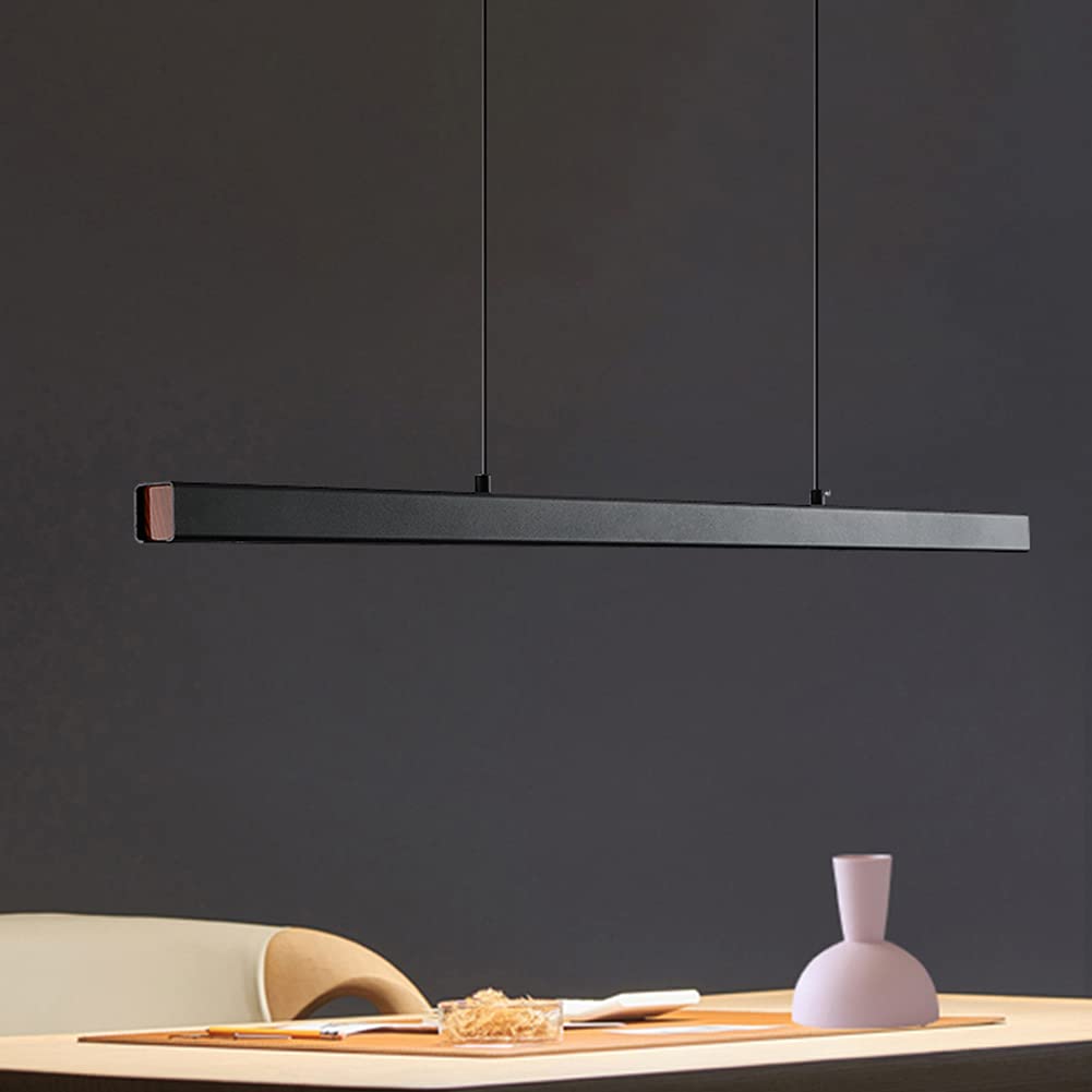 ZJING 60CM LED Modern Pendant Light - Minimalist Luxury Linear Chandelier for Bedroom, Dining Room, Office & Meeting Room | Energy-Efficient Nordic Style Lighting Fixture for Home & Commercial Spaces