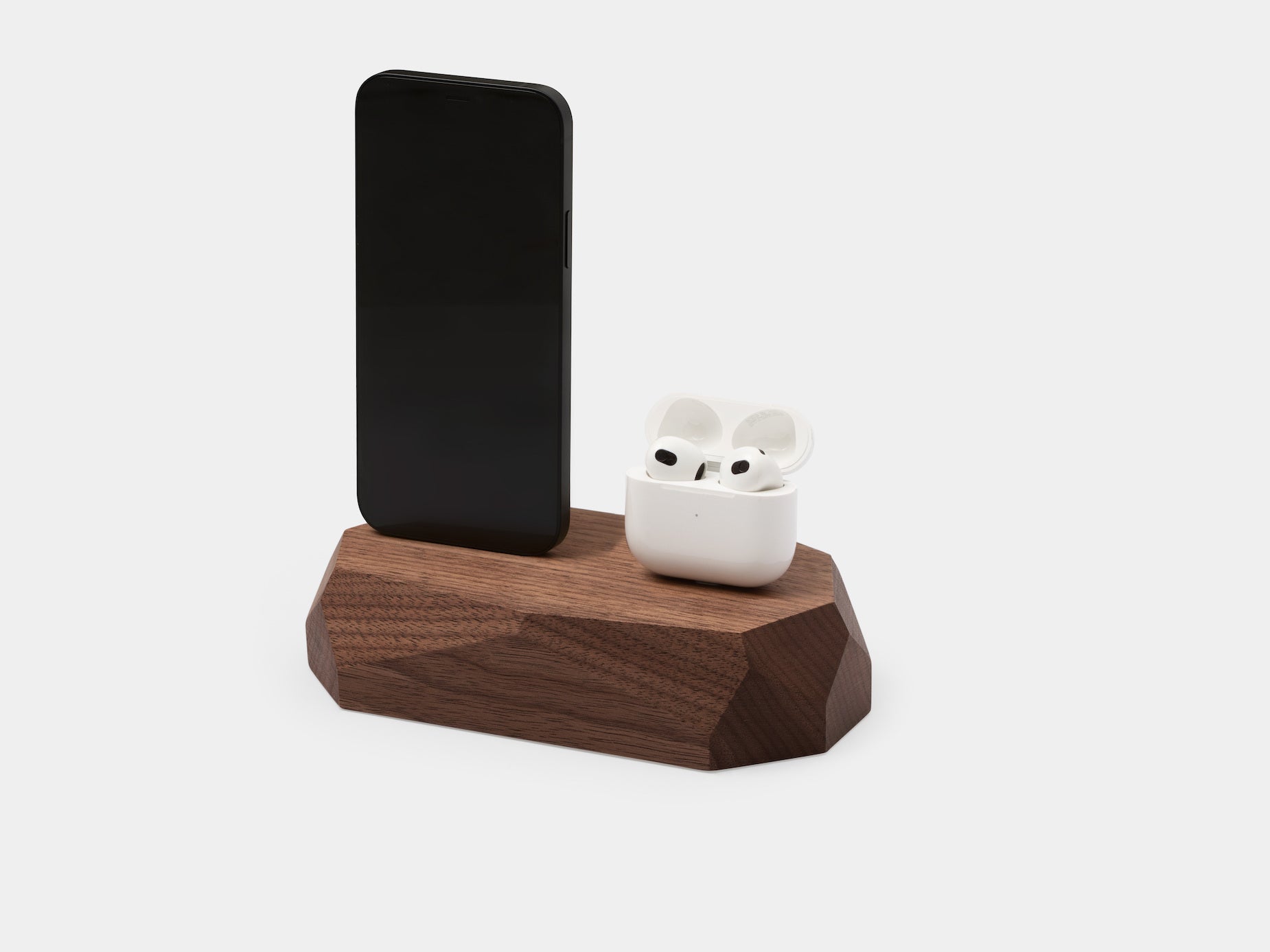 Dual Dock Charging Station - Fast Wireless Charger for iPhone & Android - Perfect for Home, Office, and Travel Use
