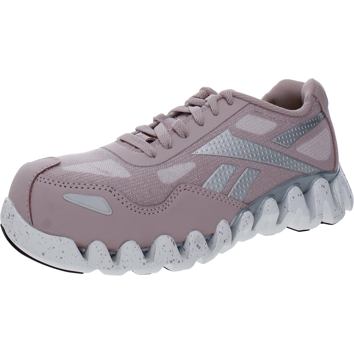 Reebok Women's RB151 Zig Pulse Work Safety Shoes - Pink Non-Slip Construction Shoes for Women | Comfortable Work Boots for Construction, Warehouse & Industrial Workers