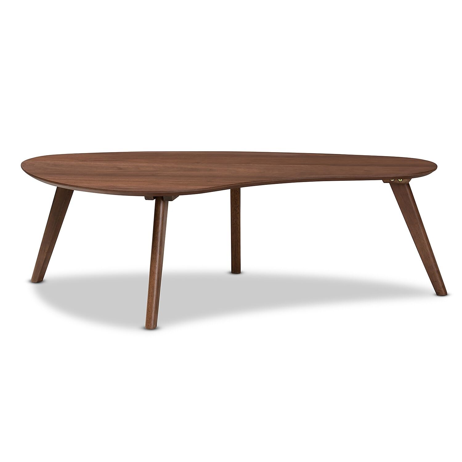 Baxton Studio Scarlette Mid-Century Modern Walnut Coffee Table - Stylish Living Room Centerpiece for Home Decor