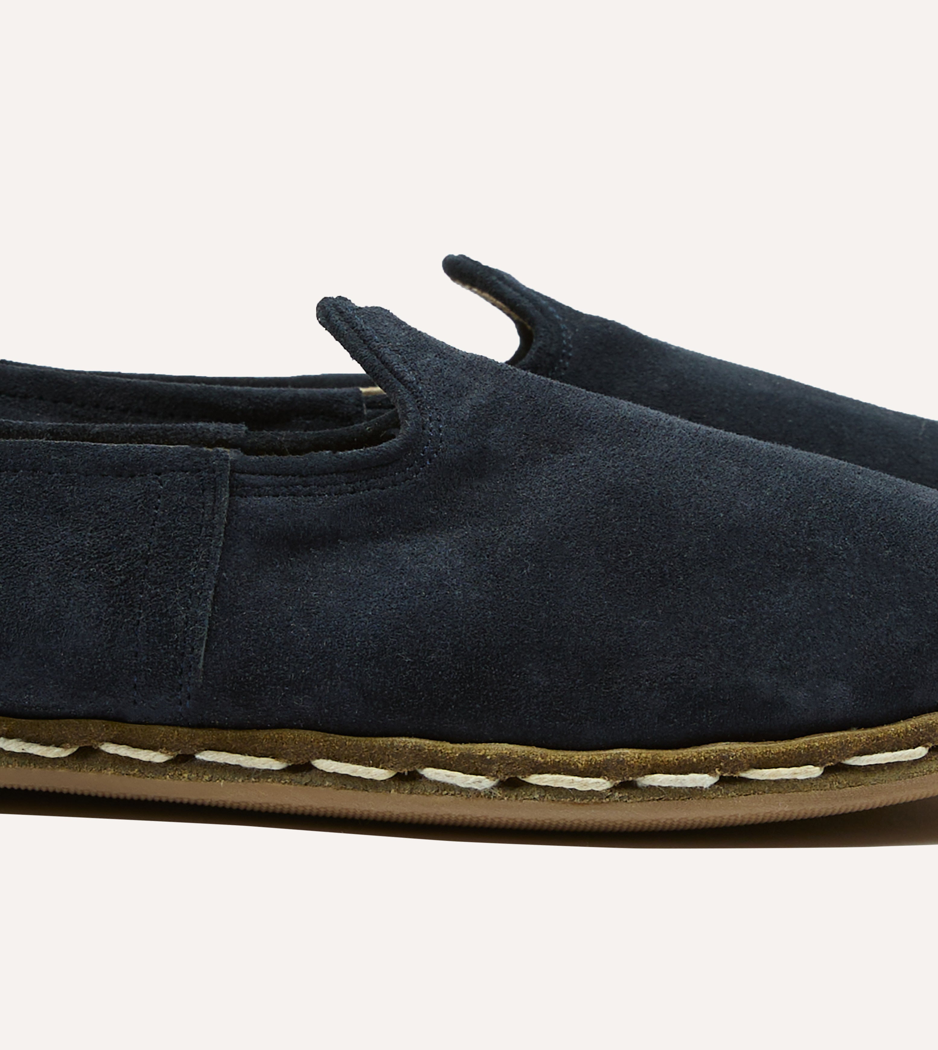 Sabah Oxford Navy Suede Shoes - Classic Men's Casual Loafers for Business & Travel | Comfortable Slip-On Shoes for Office, Walking & Daily Wear