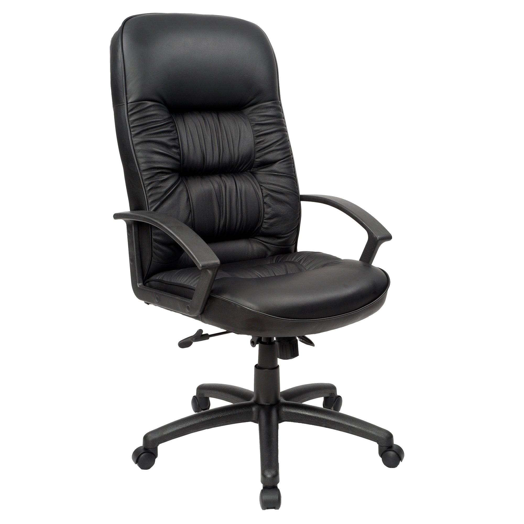 Premium High Back Executive Office Chair with Adjustable Arms - Ergonomic Support for Long Hours - Black - Ideal for Home Office, Gaming & Conference Rooms