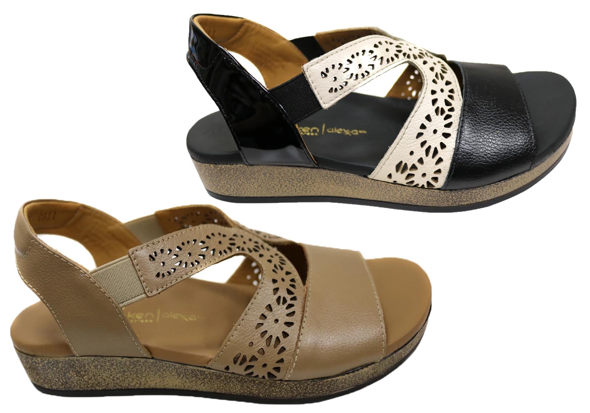 Rachael Women's Comfortable Brazilian Leather Sandals - Breathable Open-Toe Casual Sandals for Summer, Beach, and Travel