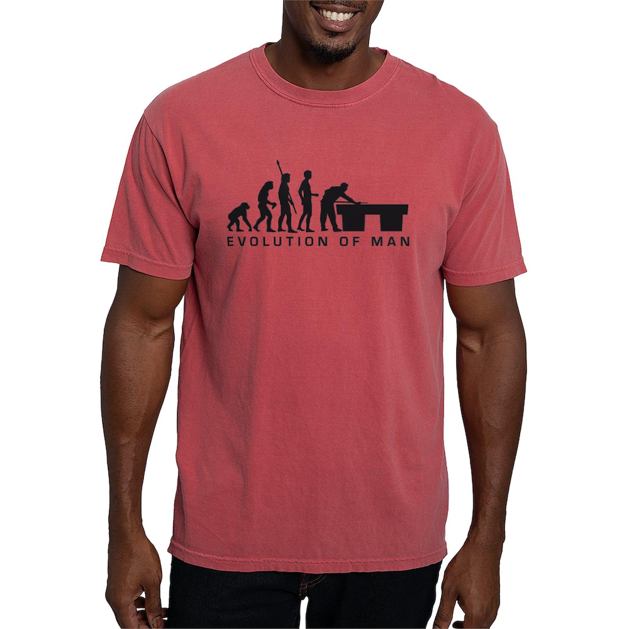 Evolution Billiards T-Shirt for Men - Comfort Colors Soft Cotton Tee - Perfect for Casual Wear, Gaming Nights & Billiards Tournaments