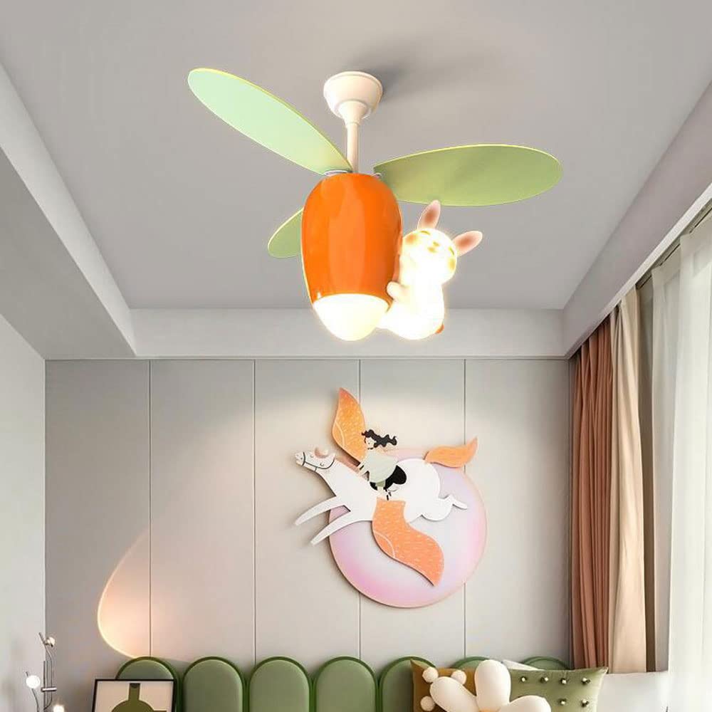 MAXIAOXIANG Smart Inverter Ceiling Fan with LED Light - 6-Speed Adjustable, Dimmable Remote Control, Reversible Blades for Year-Round Use - Perfect for Living Room, Bedroom, and Office Spaces