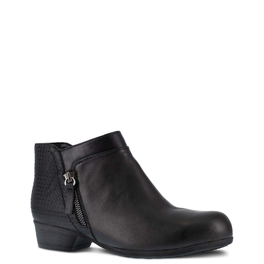 ROCKPORT Women's Carly Work Safety Toe Bootie - Steel Toe Work Shoes for Women - Slip Resistant & Comfortable for Nurses, Warehouse & Construction Workers - Perfect for Indoor & Outdoor Work Environments