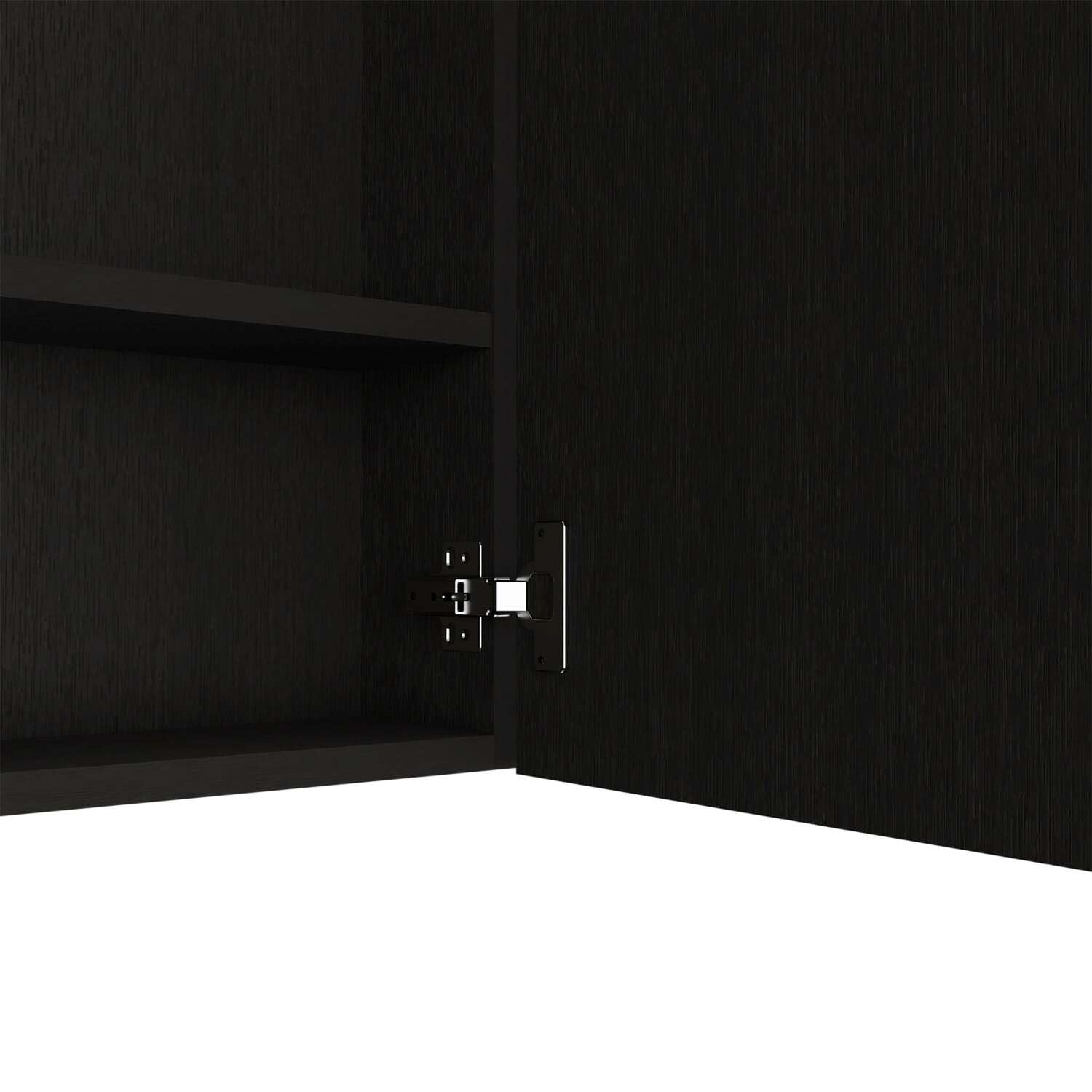Black Harbor Medicine Cabinet with Mirror - 2 Door Bathroom Storage with 4 Adjustable Shelves for Toiletries & Essentials | Perfect for Bathroom, Vanity, and Powder Room Organization