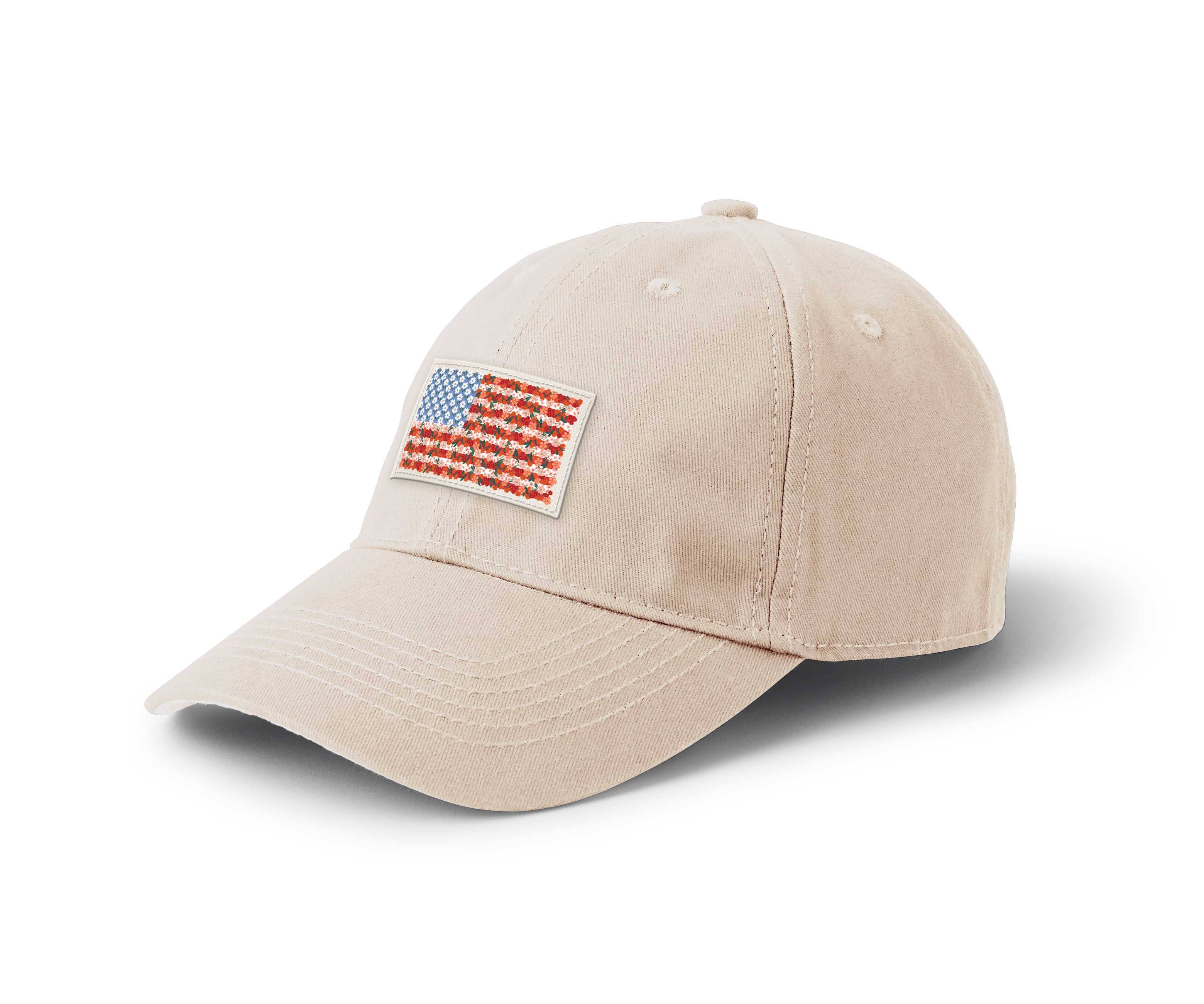 Americana Baseball Cap by Rifle Paper Co. - Vintage Style Adjustable Dad Hat for Men & Women - Perfect for Outdoor Activities, Sports & Casual Wear