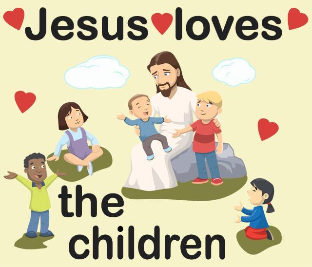 Jesus Loves The Children Wall Decals - Religious Nursery Stickers for Kids' Room Decor, Sunday School & Christian Home Decorations
