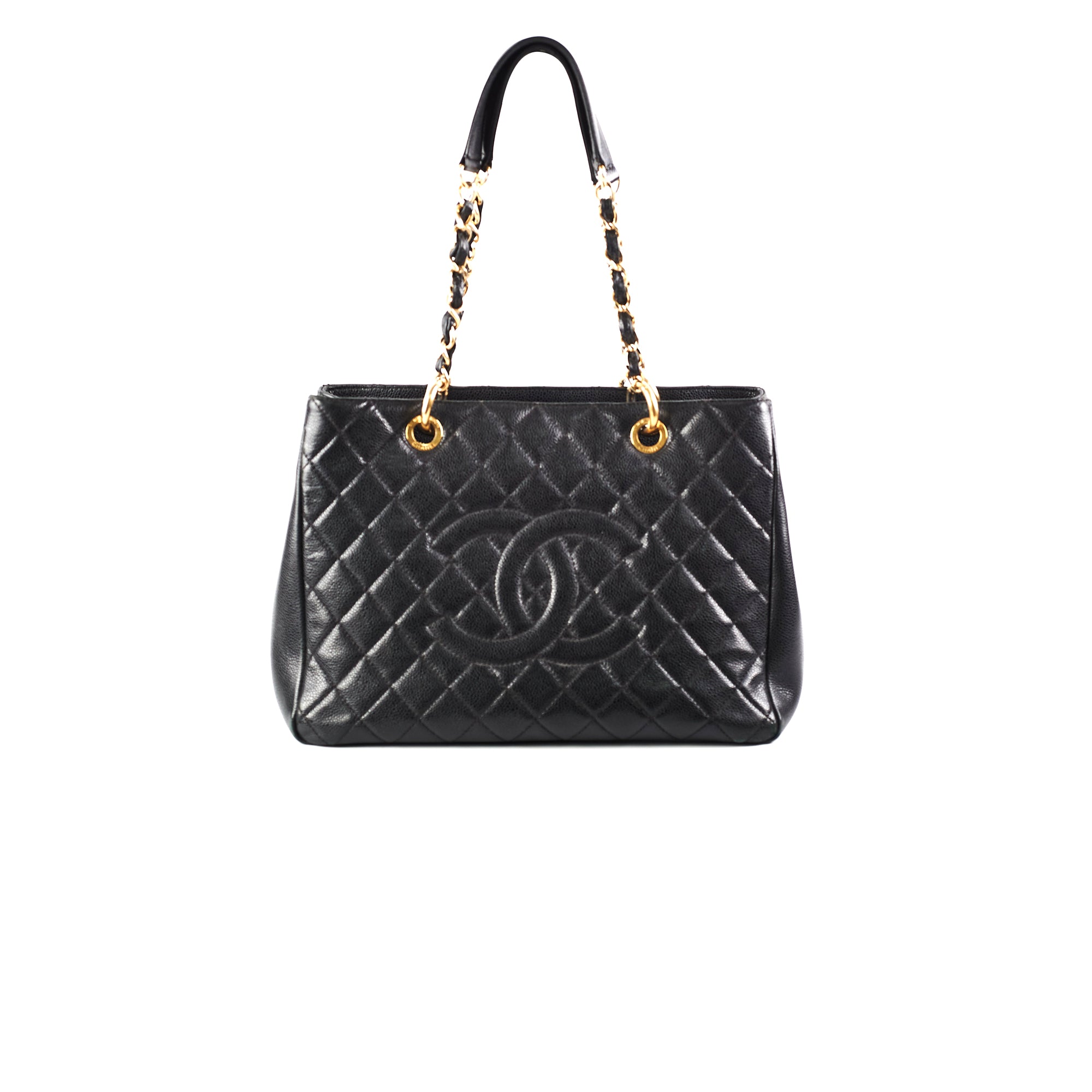 Chanel Black Caviar Leather Grand Shopping Tote GST - Luxury Designer Handbag for Women, Perfect for Work, Travel & Everyday Use