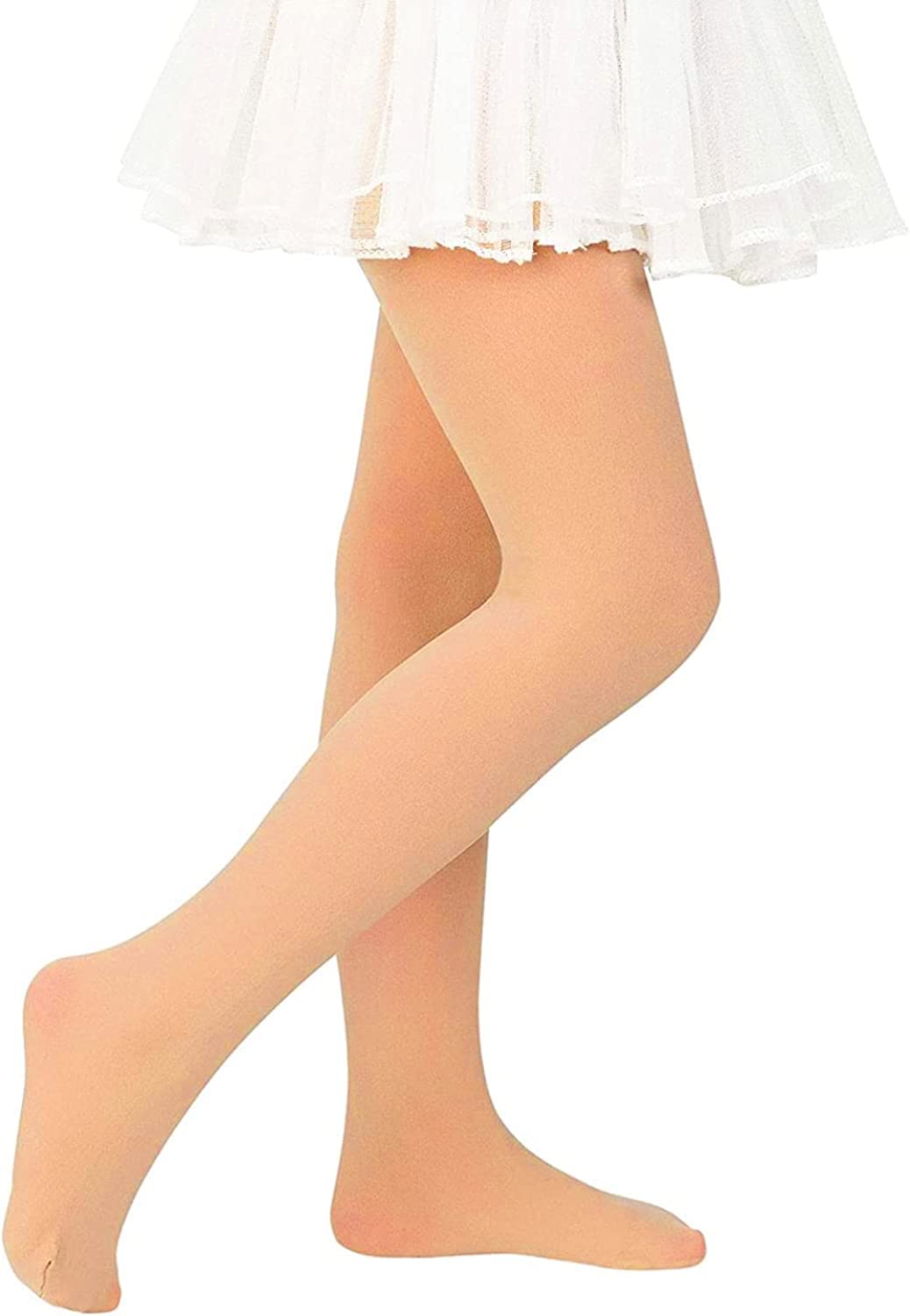 Sockfun Dance Tights for Girls - Ballet Tights & Dance Leotards for Toddlers & Kids (Toddler/Little Kid/Big Kid) - Perfect for Ballet Class, Dance Practice & Performance