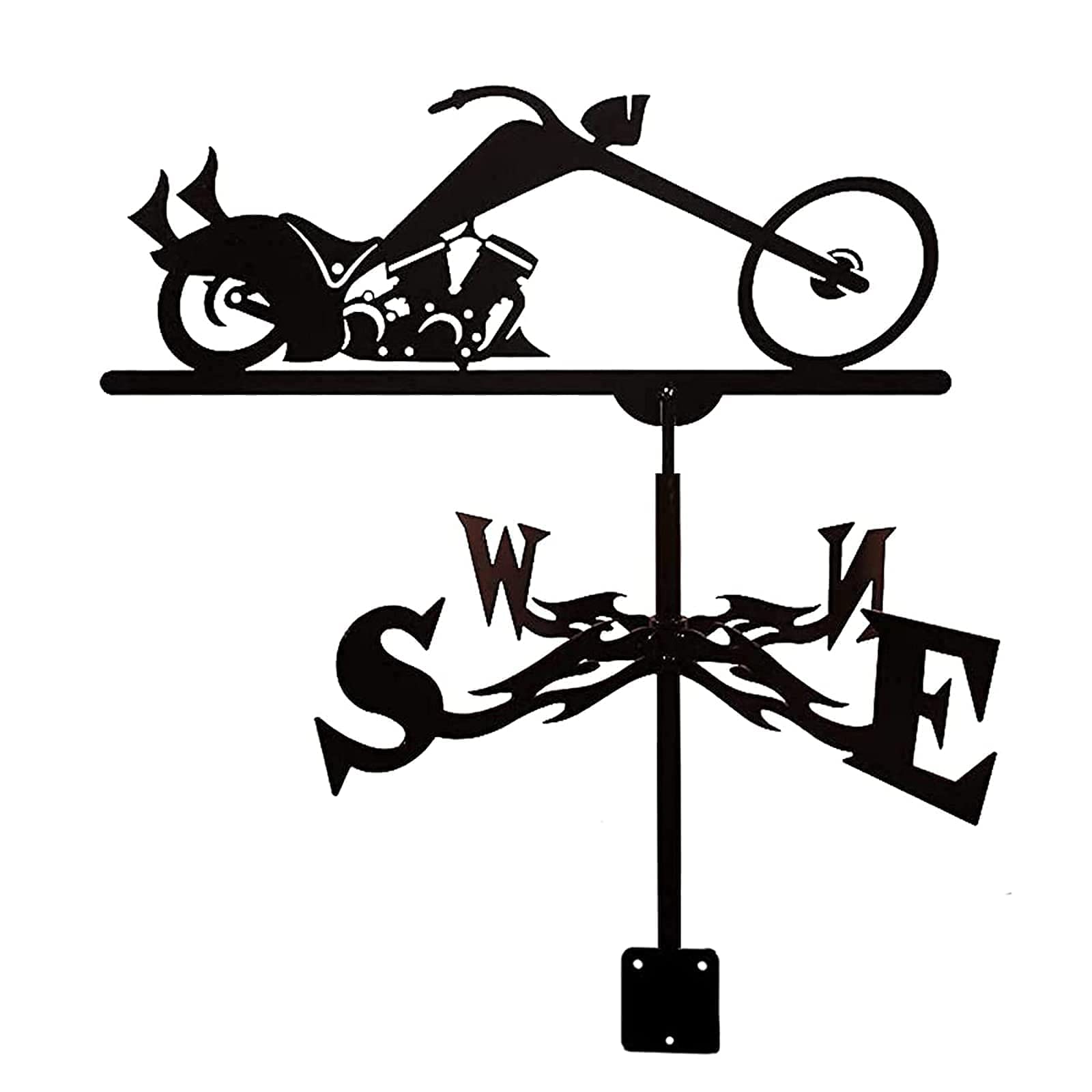 Vintage Weather Vane Ornament - Durable Stainless Steel Wind Direction Indicator for Roof, Garden & Yard - Perfect for Outdoor Home Decoration, Fence & Farmhouse Style Décor