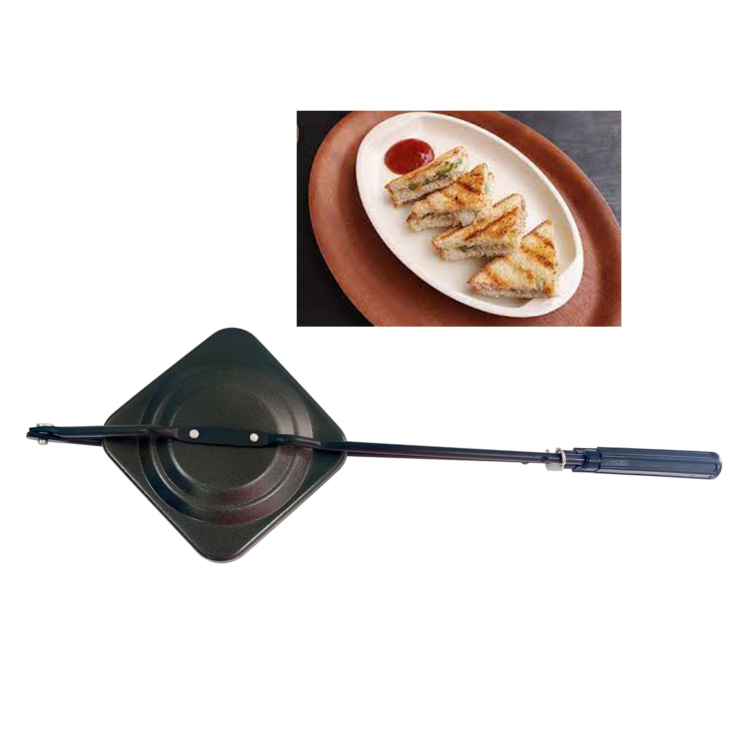 Nonstick Sandwich Maker Toaster - 15.5