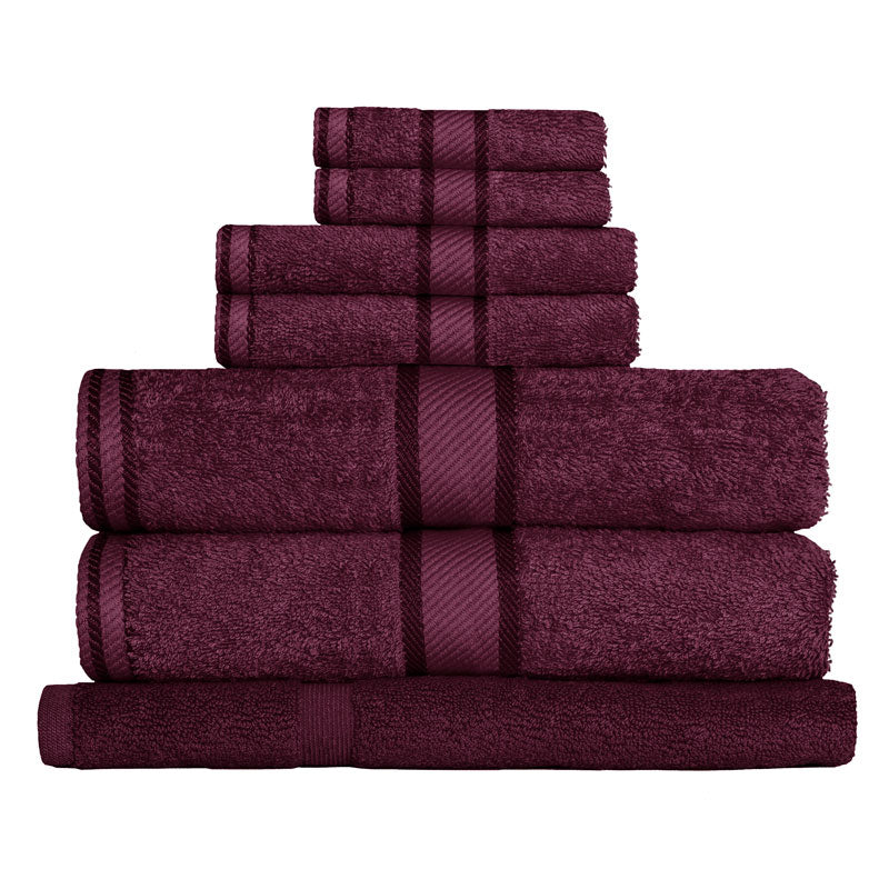 Premium 100% Cotton Bath Towel Set - 7-Piece Luxury Soft & Absorbent Shiraz Towels for Spa, Bathroom & Beach Use